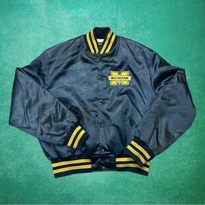 Vintage Michigan Wolverines Satin Jacket